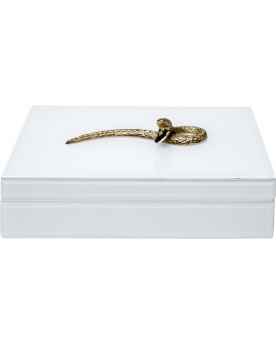 Шкатулка Snake Bite White 28x7cm