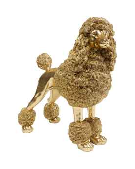 Деко фигура Mrs Poodle Gold 34cm