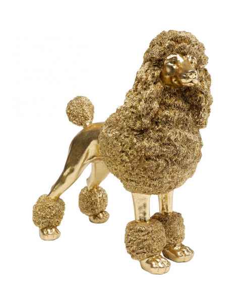 Деко фигура Mrs Poodle Gold 34cm