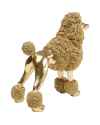 Деко фигура Mrs Poodle Gold 34cm