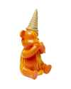 Деко фигура Sitting Gelato Bear Orange 37cm