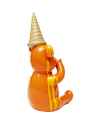 Деко фигура Sitting Gelato Bear Orange 37cm