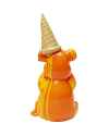 Деко фигура Sitting Gelato Bear Orange 37cm