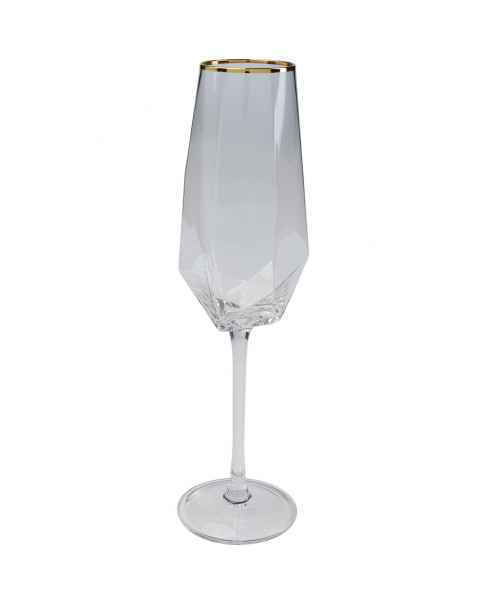 Бокал для шампанского Diamond Gold Rim