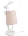 Настольная лампа Animal Rabbit White/Rose 50cm