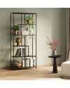 Стеллаж Loftie Black 77x185cm