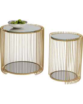 Приставной столик Wire Double Brass (2/Set)