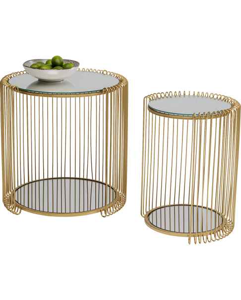 Приставной столик Wire Double Brass (2/Set)