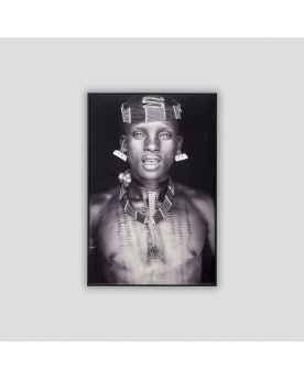 Картина African Warrior black-white Dialma Brown DB005395