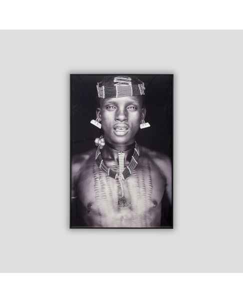 Картина African Warrior black-white Dialma Brown DB005395
