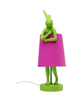 Лампа настольная Animal Rabbit Green/Pink 50cm