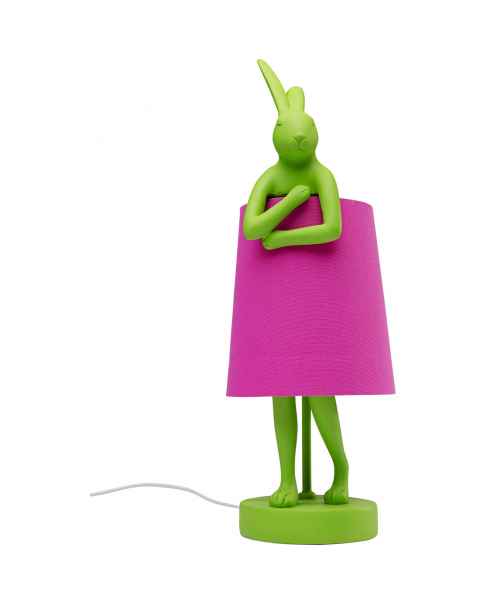 Лампа настольная Animal Rabbit Green/Pink 50cm