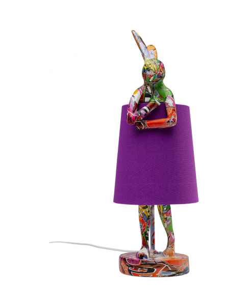 Лампа настольная Animal Rabbit Graffiti/Purple 50cm