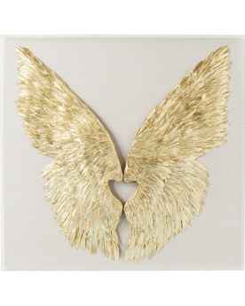 Настенный декор Wings Gold White 120x120cm