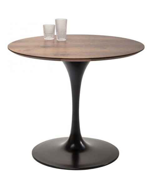 Стол Invitation Set Walnut Black Ø90cm