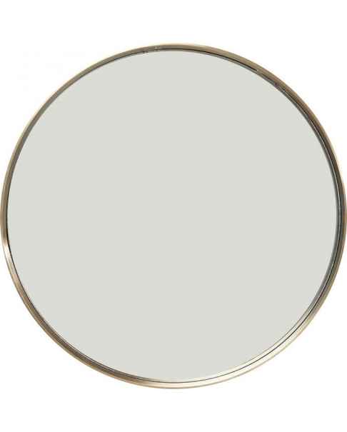 Настенное зеркало Curve Round Brass Ø60cm