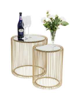 Приставной столик Wire Brass (2/Set)