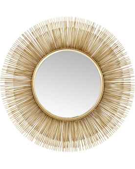 Настенное зеркало Sunburst Tre Gold Ø87cm