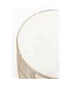 Приставной столик Beam White Marble Brass Ø32cm