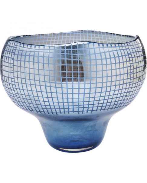 Ваза Grid Luster Blue 28cm