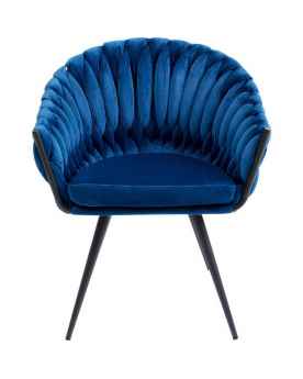 Стул с подлокотниками Knot Blue