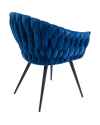 Стул с подлокотниками Knot Blue