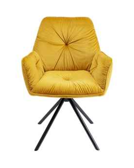 Стул с подлокотниками Mila Yellow
