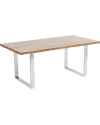 Стол Jackie Oak Chrome 160x80