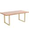 Стол Jackie Oak Brass 160x80