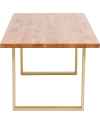 Стол Jackie Oak Brass 160x80