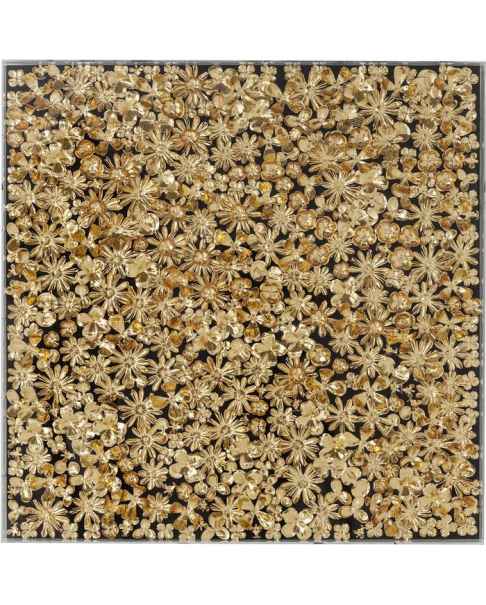 Настенный декор Gold Flower 80x80cm