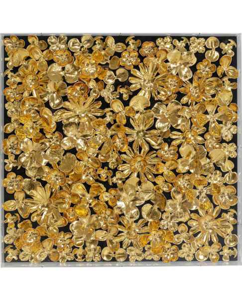 Настенный декор Gold Flower 60x60cm