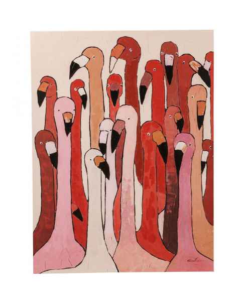Картина маслом Flamingo Meeting 120x90cm