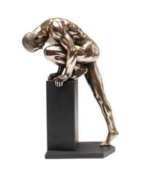 Деко обьект Nude Man Stand Bronze 35cm