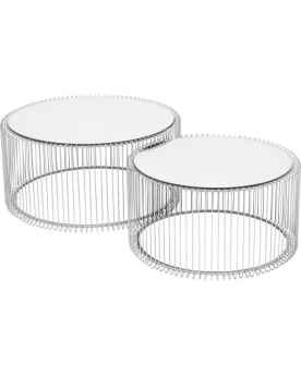 Кофейный столик Wire Silver (2/Set)