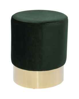 Пуф Cherry Dark Green Brass Ø35cm