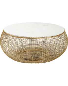 Кофейный столик Cesta Marble Gold Ø100cm