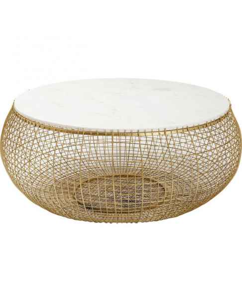Кофейный столик Cesta Marble Gold Ø100cm