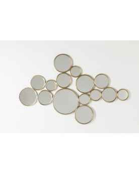 Настенное зеркало Bubbles Brass 93x138cm