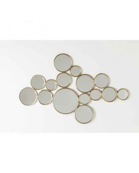 Настенное зеркало Bubbles Brass 93x138cm