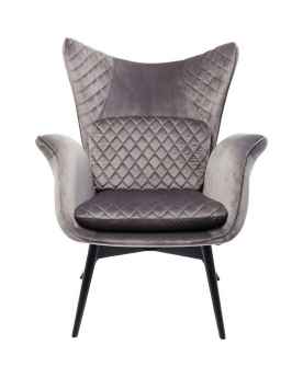Кресло Tudor Velvet Silvergrey