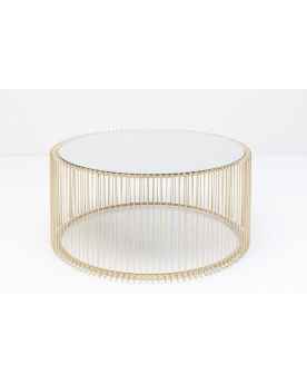 Кофейный столик Wire Uno Brass Ø80cm