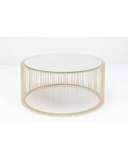 Кофейный столик Wire Uno Brass Ø80cm