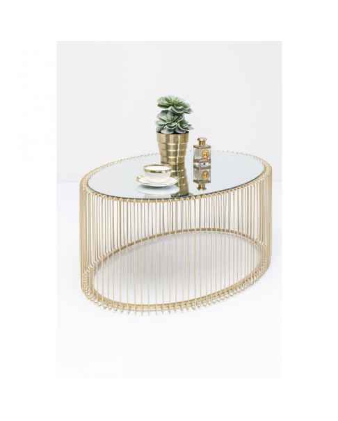 Кофейный столик Wire Uno Brass 60x90cm