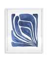 Картина Blue stylized leaf set of 2