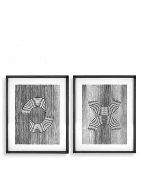 Картина Cedar grooves set of 2