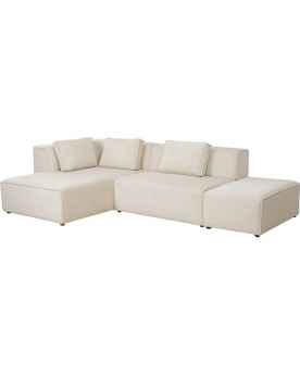 Угловой диван Infinity Ottomane Cord Cream Left