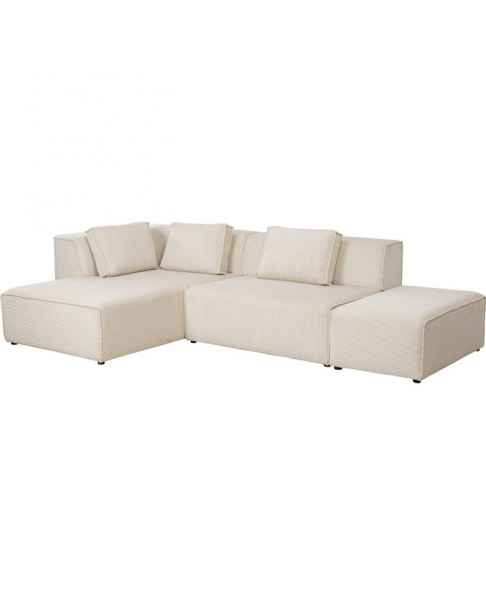 Угловой диван Infinity Ottomane Cord Cream Left
