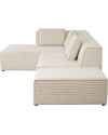 Угловой диван Infinity Ottomane Cord Cream Left