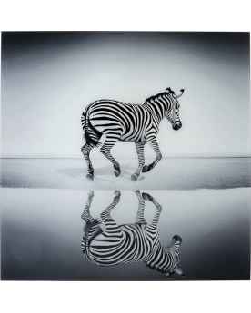 Картина на стекле Savanne Zebra 120x120cm